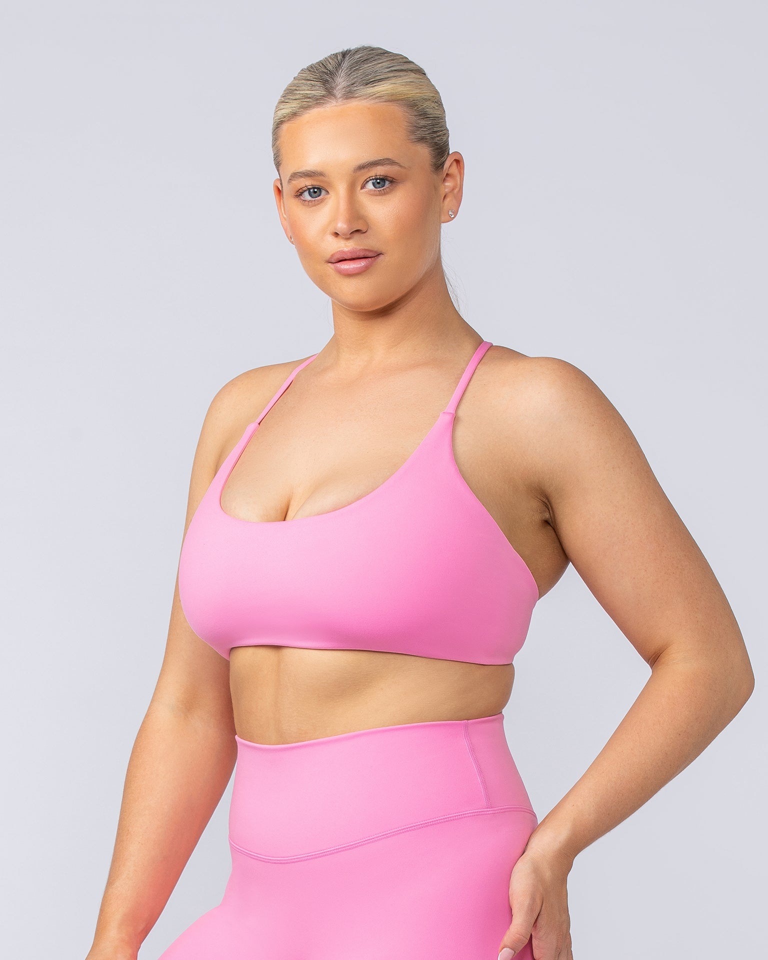 Strike Bralette - Hollywood Pink-Bralettes-XXS-112407HWPNK-XXS-MNAPPRL32902-2-Muscle Nation