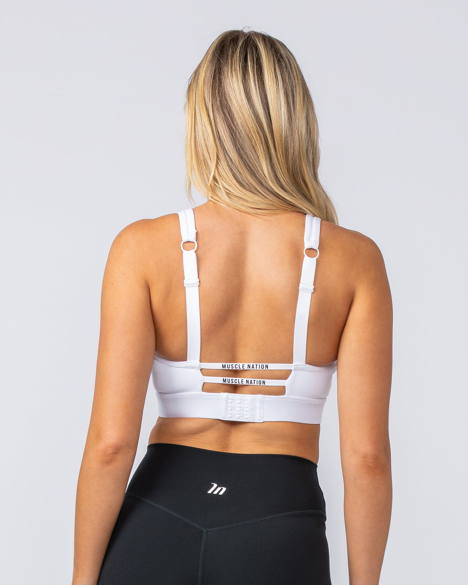 Elite Support Bra - White-Sports Bras-XXS-112423WHT-XXS-MNAPPRL33298-5-Muscle Nation