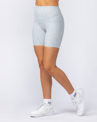 Zero Rise Rib Bike Shorts - Grey Marl-Shorts-XXS-112491GRYMRL-XXS-MNAPPRL33991-1-Muscle Nation