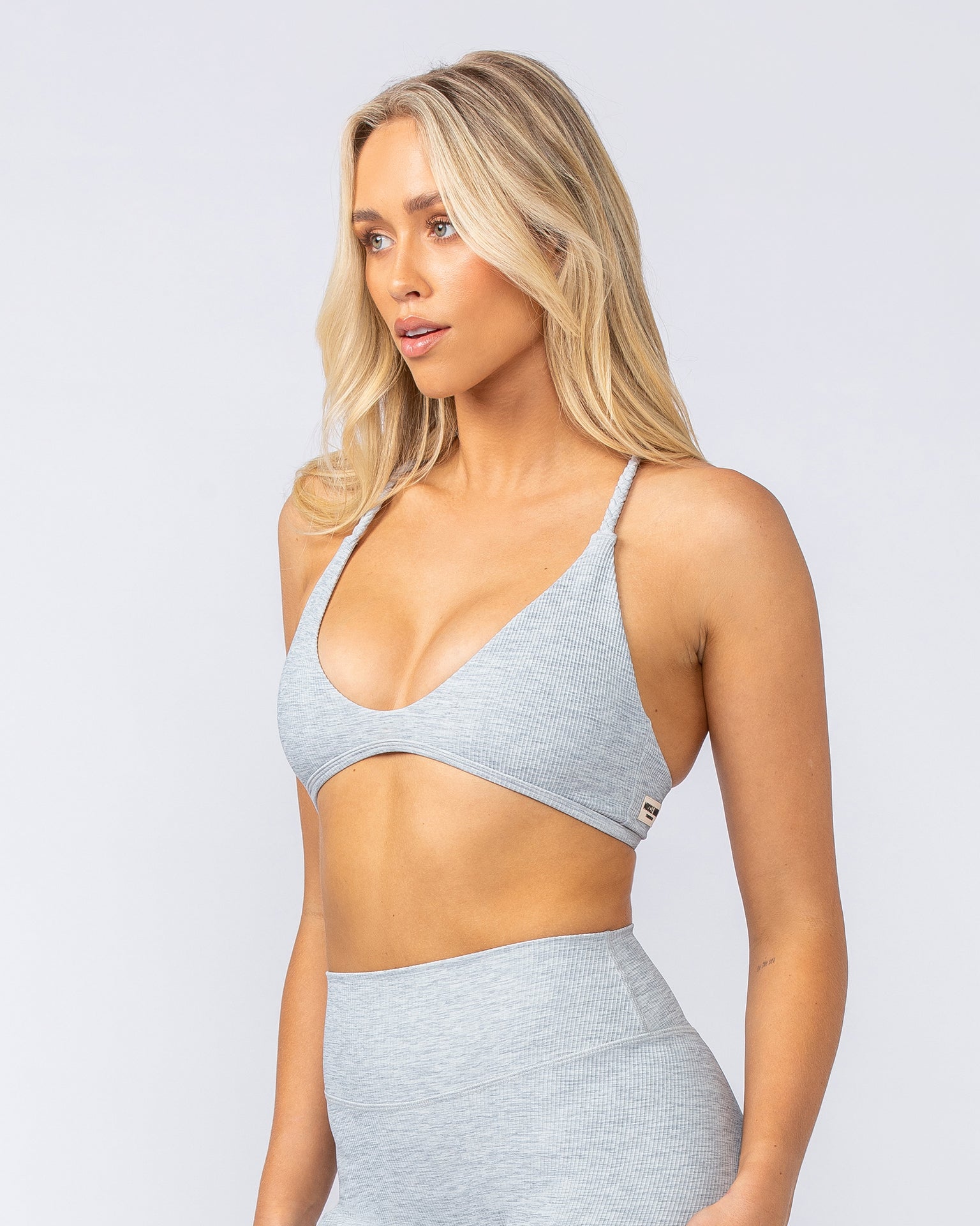 Breeze Rib Bralette - Grey Marl-Bralettes-XXS-112489GRYMRL-XXS-MNAPPRL33892-3-Muscle Nation