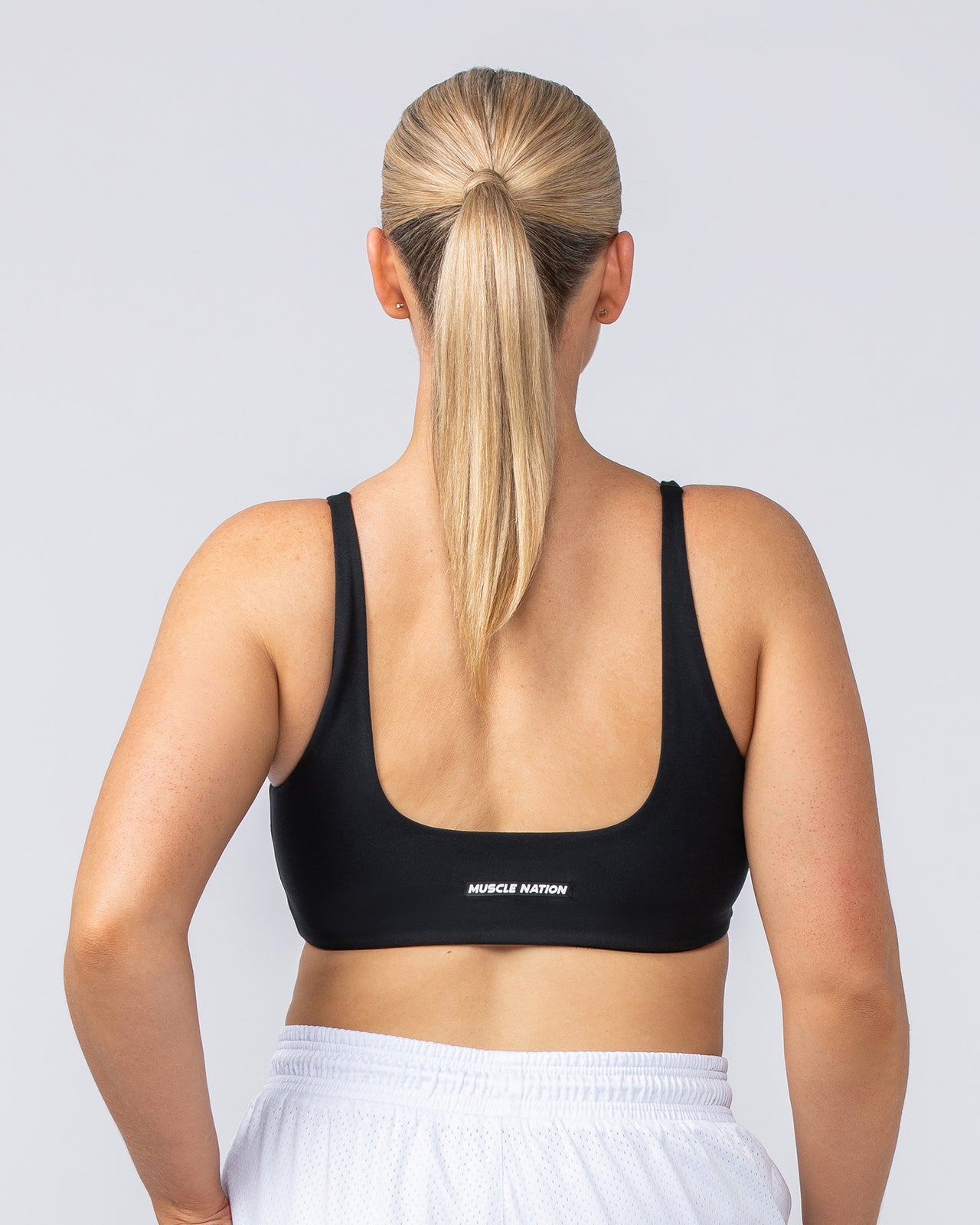 Fundamental Bra - Black-Sports Bras-XXS-112410BLK-XXS-MNAPPRL32983-4-Muscle Nation