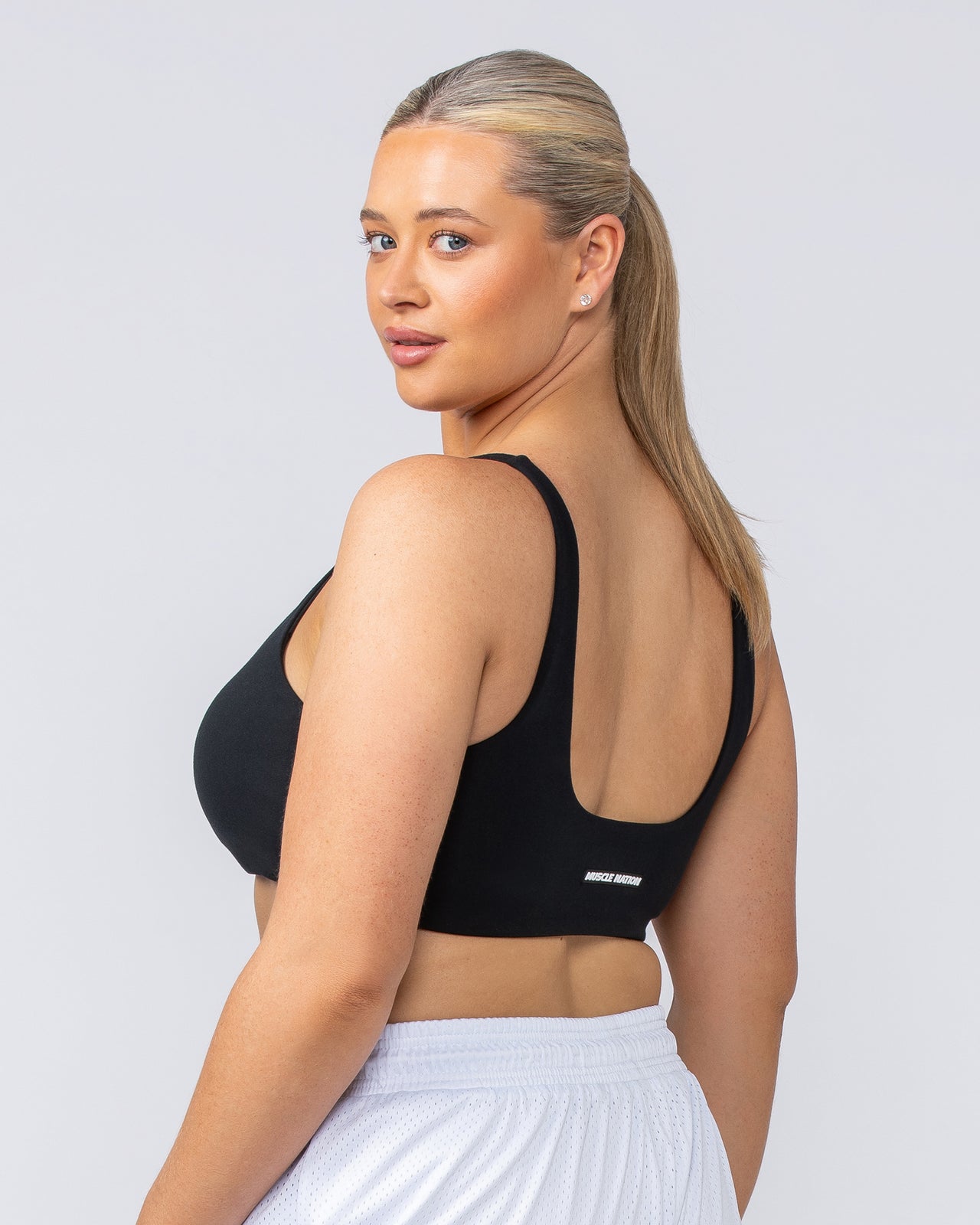 Fundamental Bra - Black-Sports Bras-XXS-112410BLK-XXS-MNAPPRL32983-3-Muscle Nation