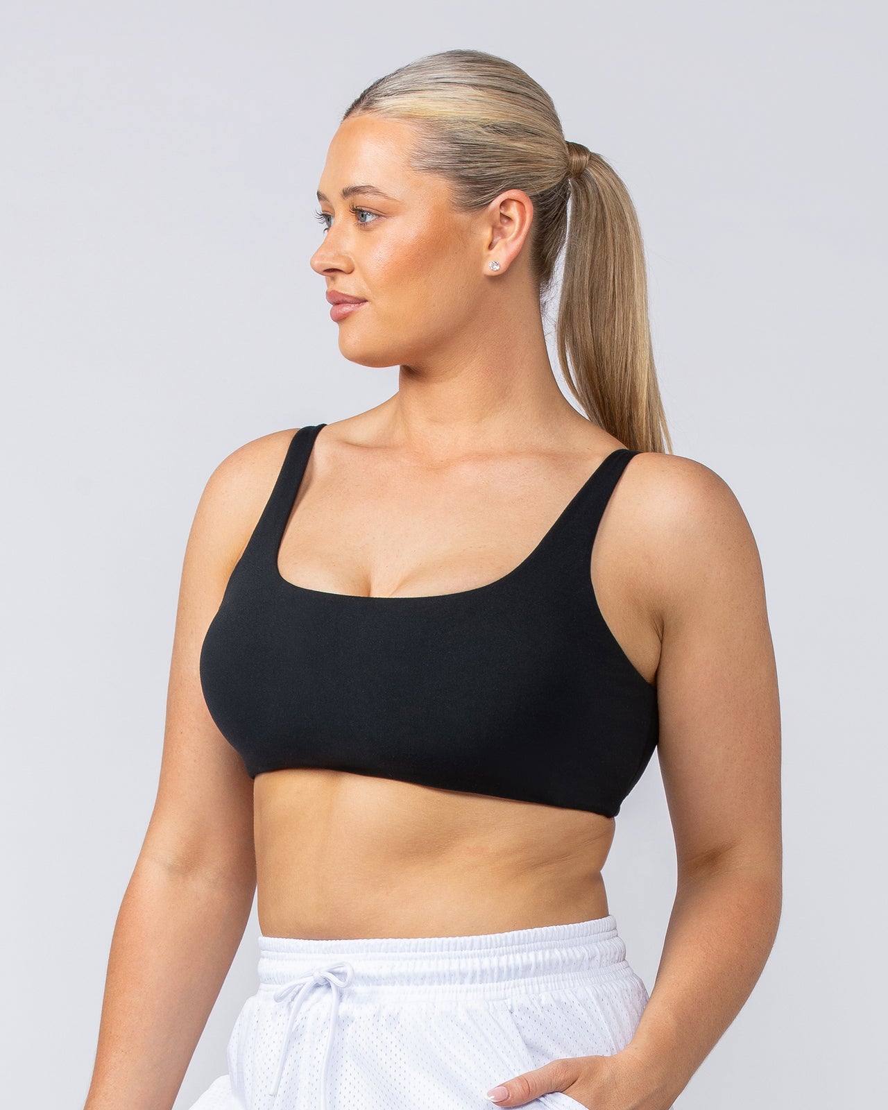 Fundamental Bra - Black-Sports Bras-XXS-112410BLK-XXS-MNAPPRL32983-2-Muscle Nation