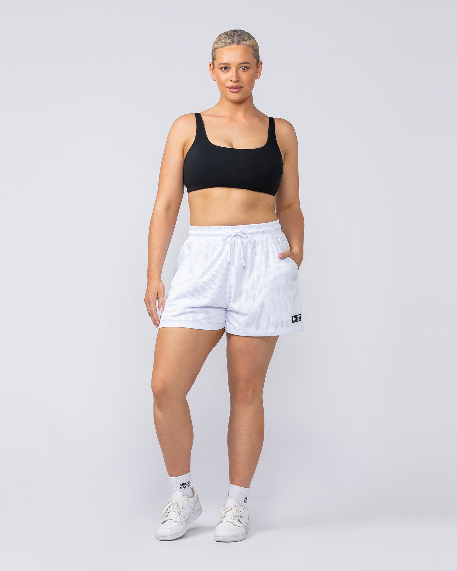 Fundamental Bra - Black-Sports Bras-XXS-112410BLK-XXS-MNAPPRL32983-5-Muscle Nation