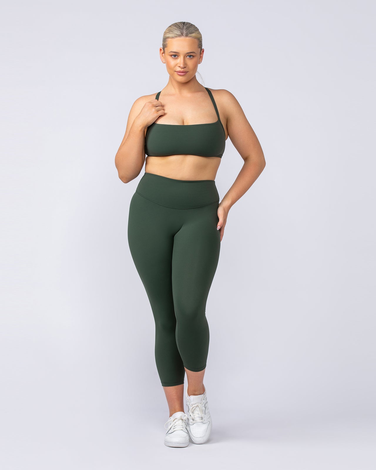 Freedom Bralette Dark Olive - Muscle Nation women's bralette, view 6