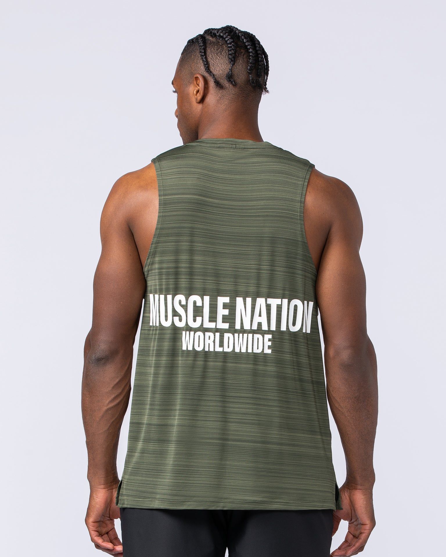 Worldwide Active Tank - Dark Khaki-Singlets & Tanks-S-112468DKHAKI-S-MNAPPRL34947-4-Muscle Nation