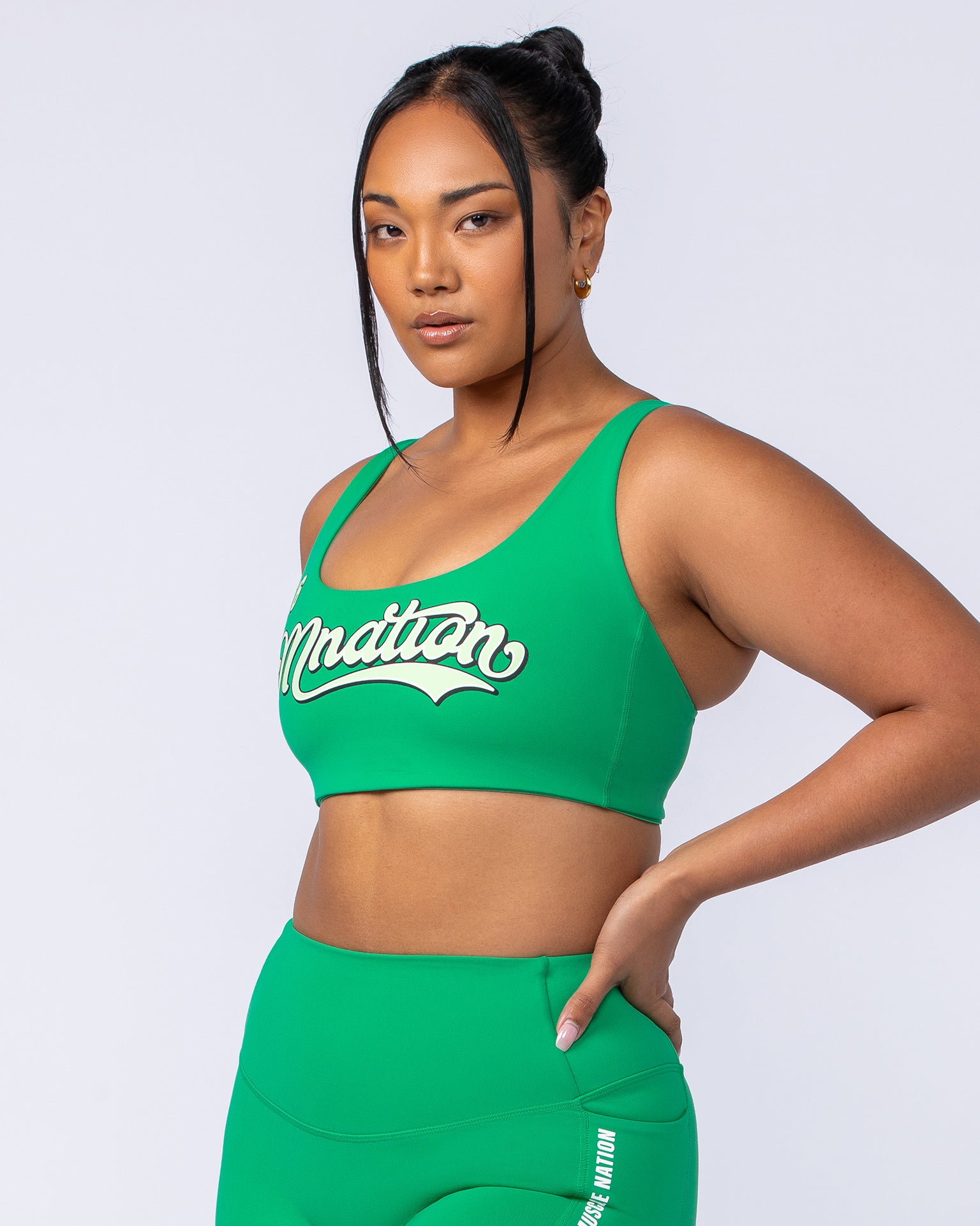 Core Bra - Clover-Sports Bras-XXS-112438CLVR-XXS-MNAPPRL33334-3-Muscle Nation