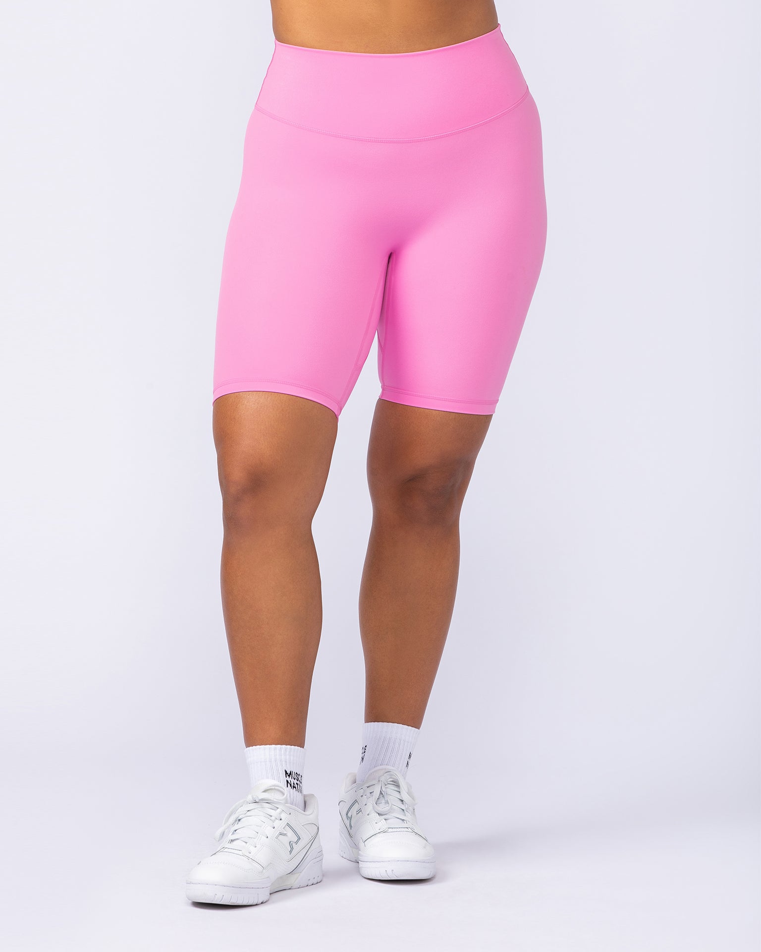 Zero Rise Everyday Referee Length Shorts - Hollywood Pink-Shorts-XXS-112415HWPNK-XXS-MNAPPRL33082-3-Muscle Nation