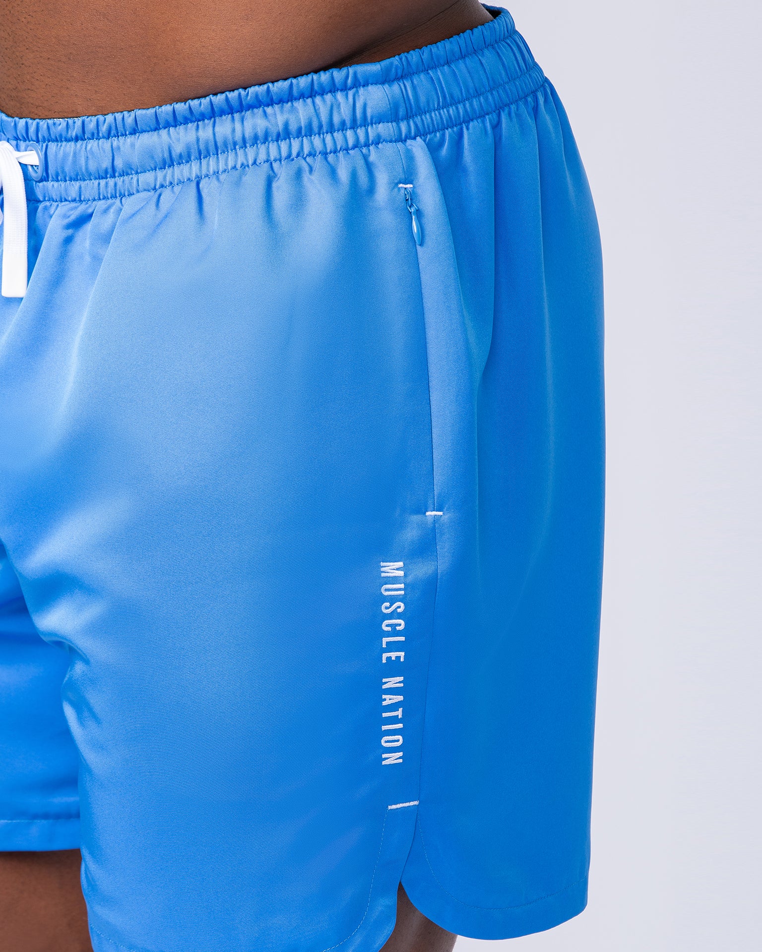 Standard Shorts - Azure Blue-Shorts-S-112437AZRBLU-S-MNAPPRL35438-4-Muscle Nation
