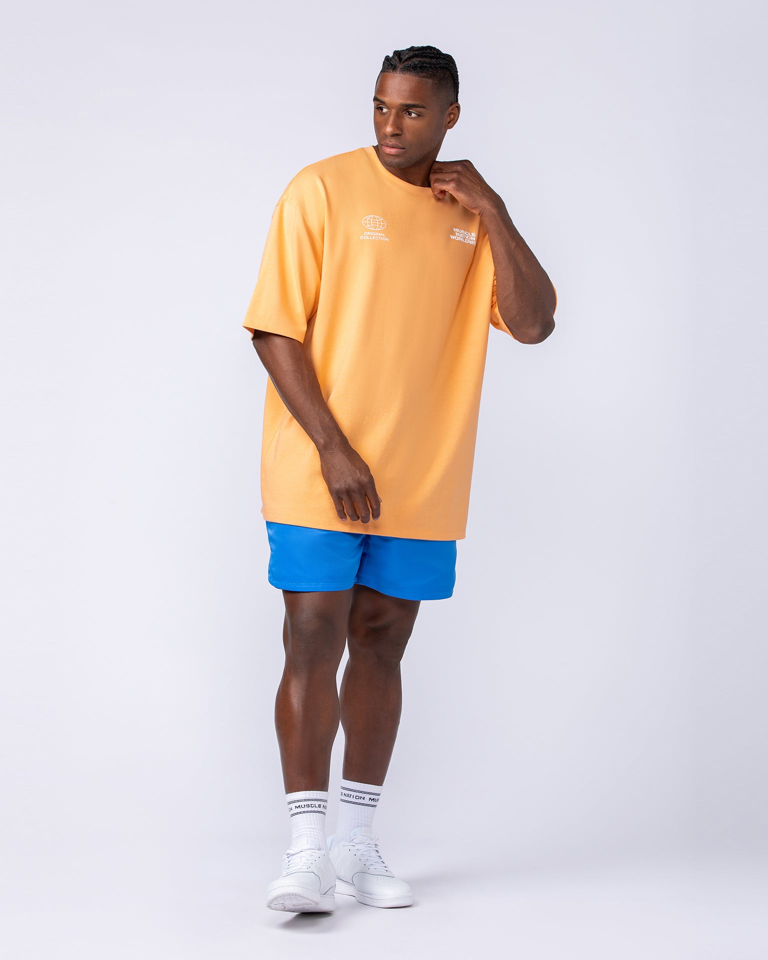 Standard Shorts - Azure Blue-Shorts-S-112437AZRBLU-S-MNAPPRL35438-6-Muscle Nation