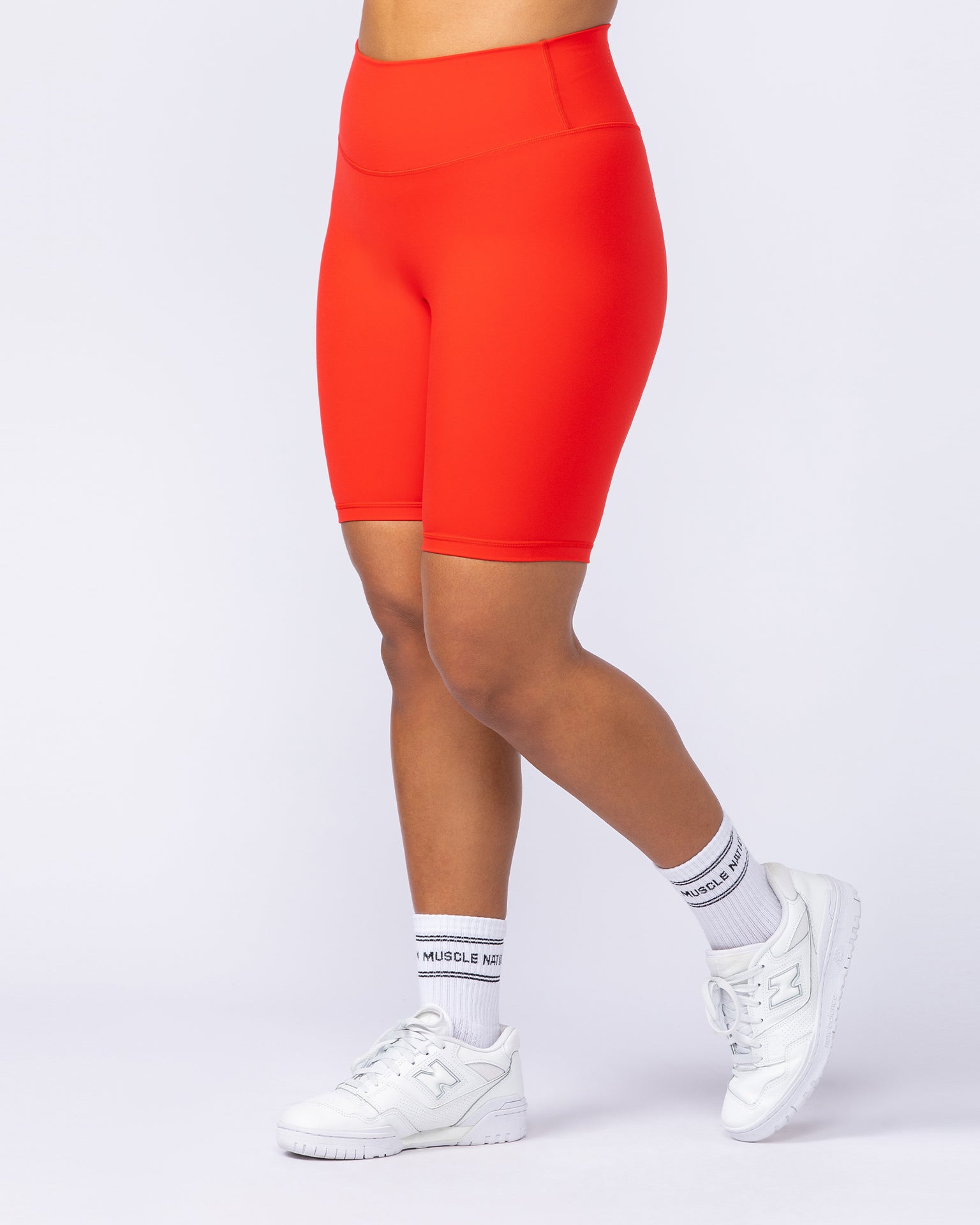 Zero Rise Everyday Referee Length Shorts - Chilli-Shorts-XXS-112415CHIL-XXS-MNAPPRL33091-1-Muscle Nation