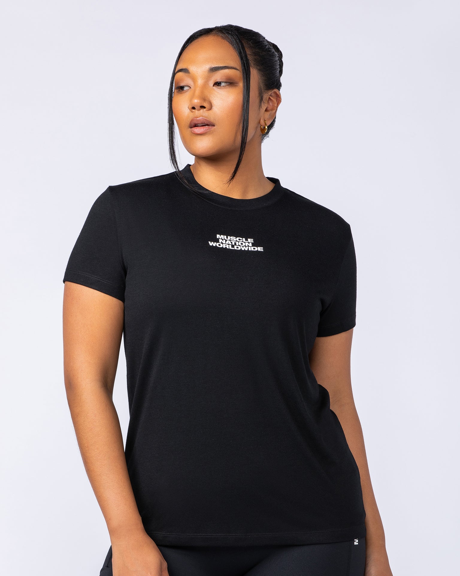 Global Training Tee - Black-T-Shirts-XXS-1124214BLK-XXS-MNAPPRL34486-2-Muscle Nation