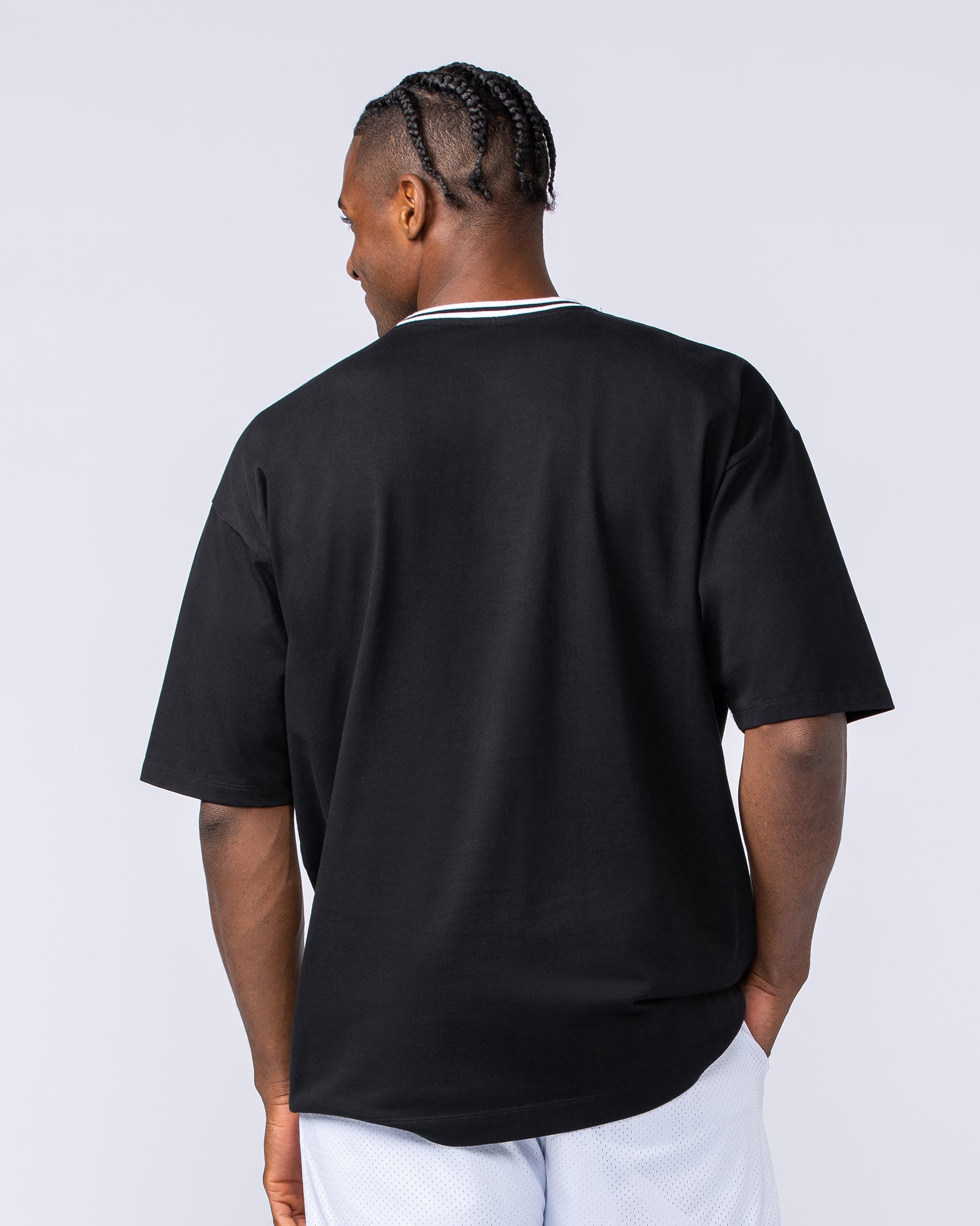 Sporting Club Oversized Tee - Black