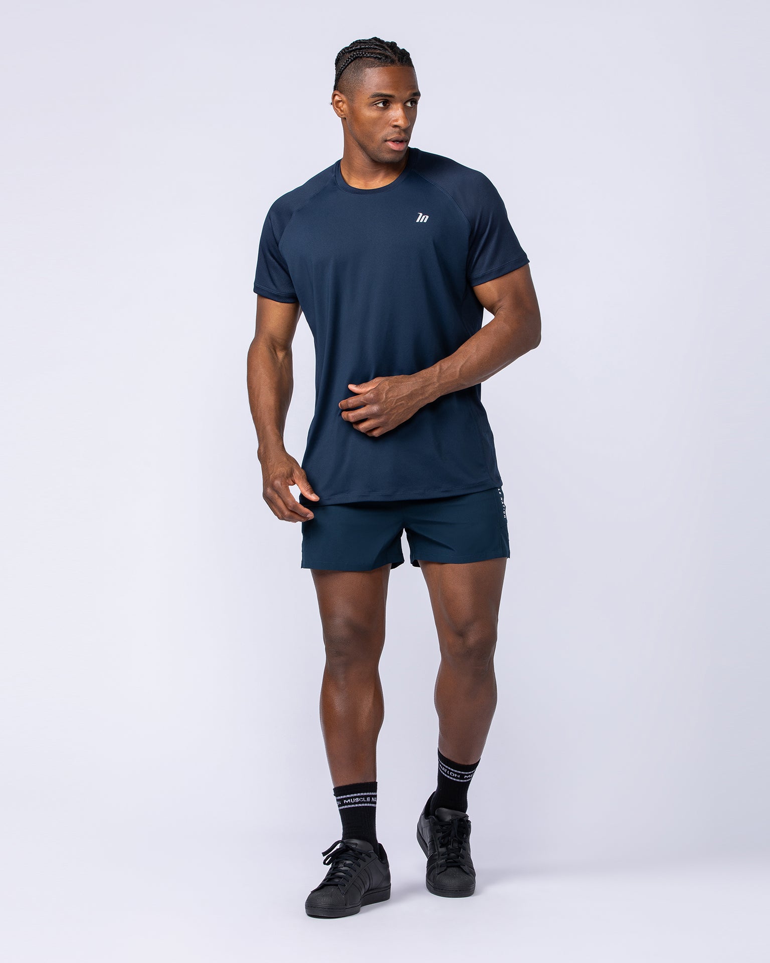 Streamline Training 3" Shorts - Navy-Shorts-S-1124118NAVY-S-MNAPPRL35354-7-Muscle Nation