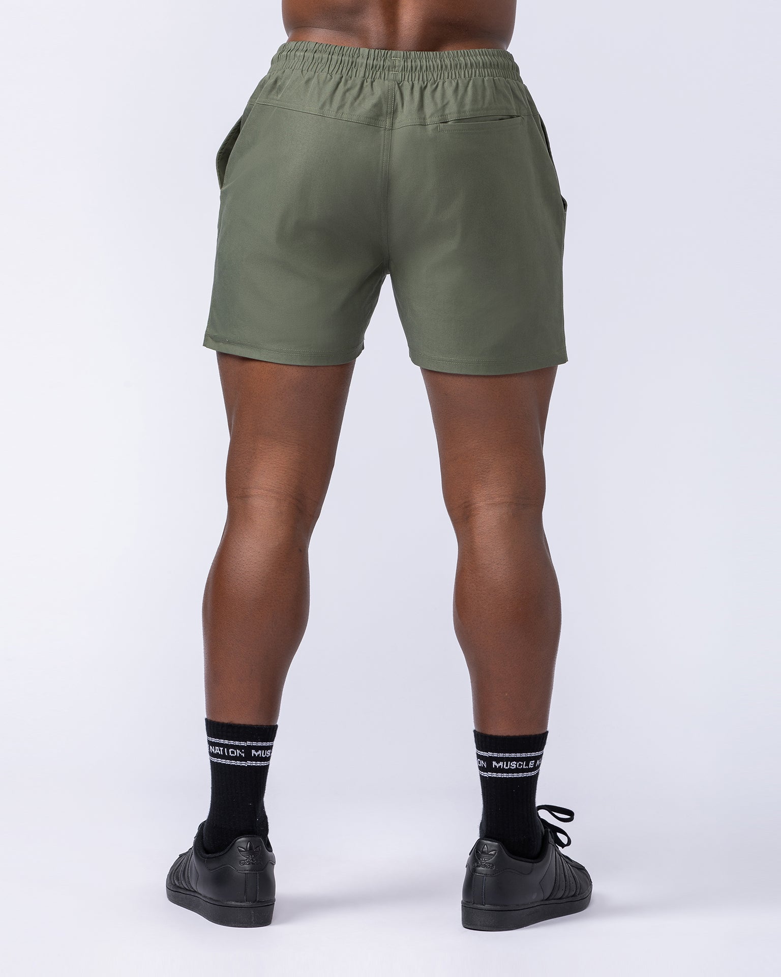 Daily 4" Shorts - Dark Khaki-Shorts-S-112482DKHAKI-S-MNAPPRL35515-5-Muscle Nation