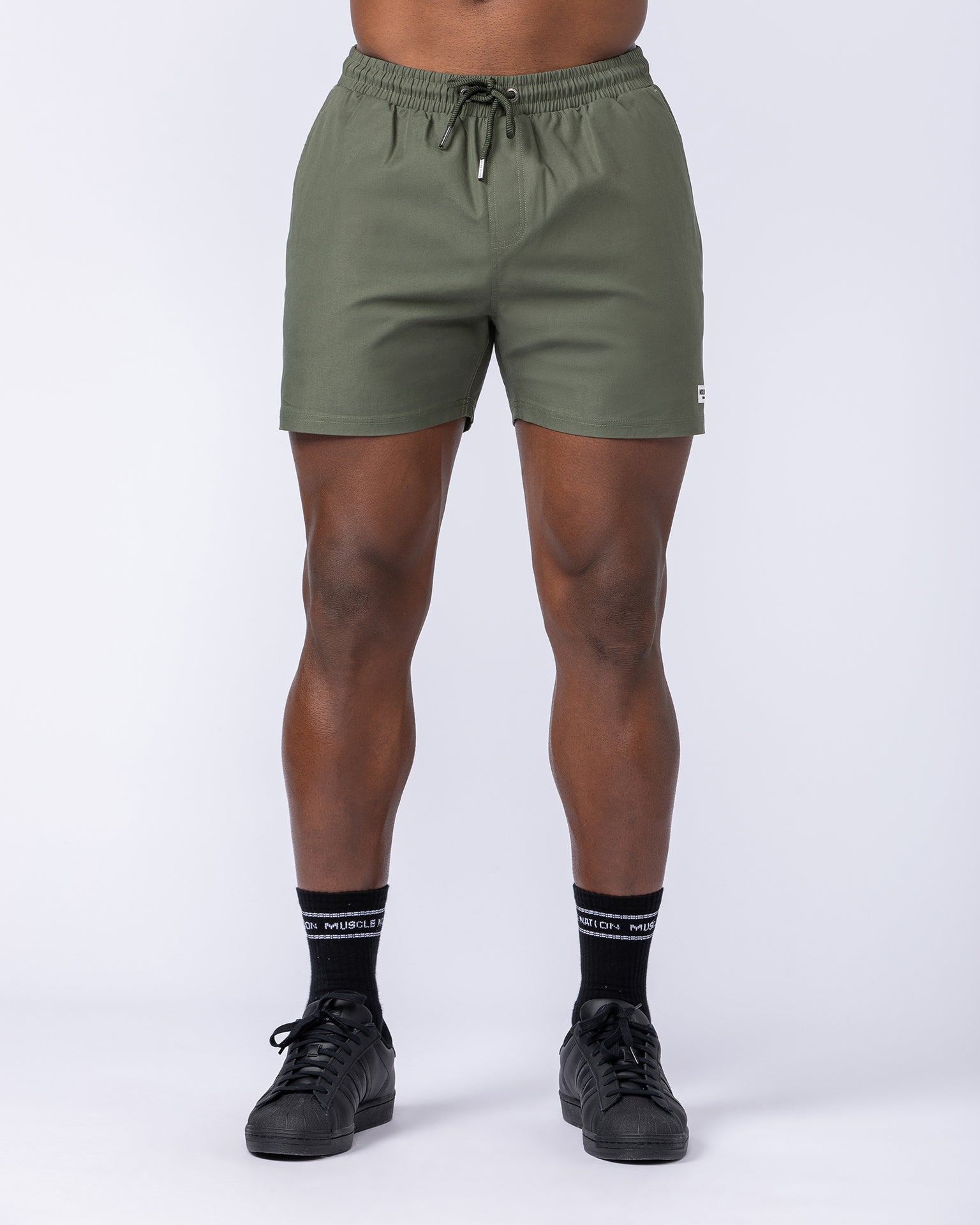 Daily 4" Shorts - Dark Khaki-Shorts-S-112482DKHAKI-S-MNAPPRL35515-2-Muscle Nation