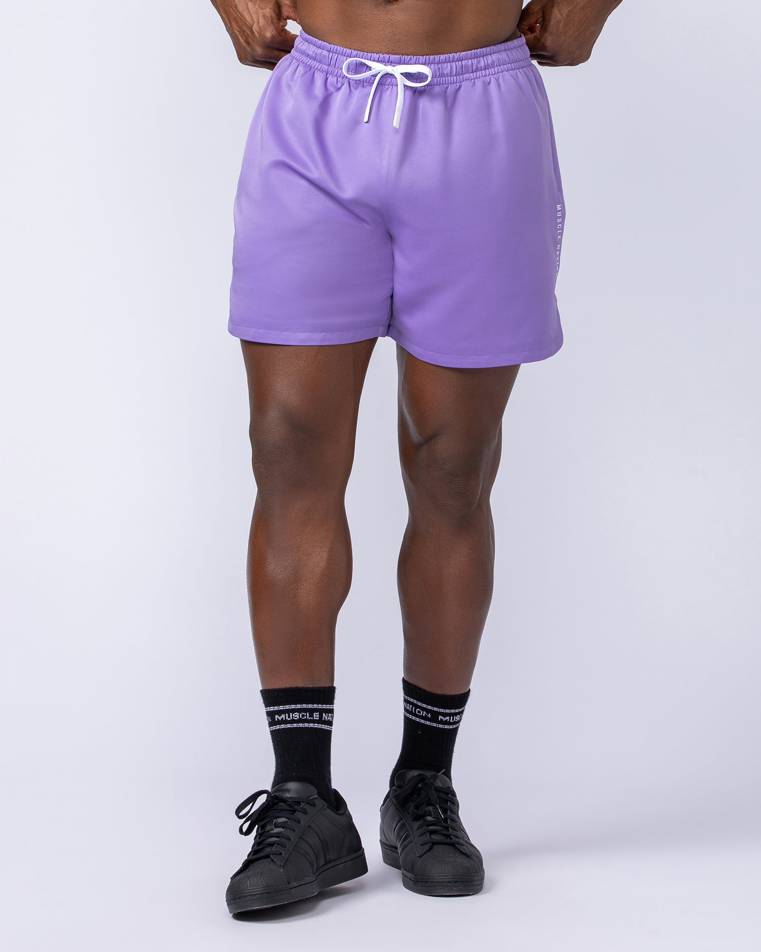 Standard Shorts - Lilac-Shorts-S-112437LILAC-S-MNAPPRL35431-1-Muscle Nation