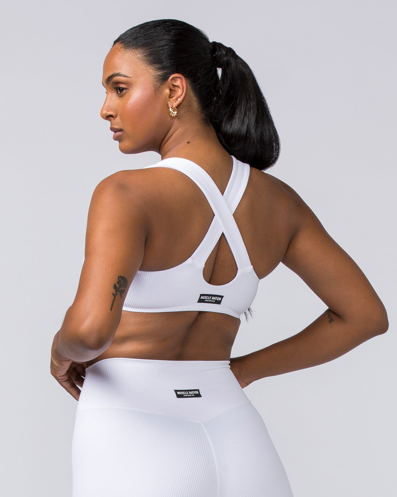 Lush Rib Bralette - White