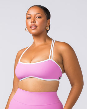 Curves Rib Bralette - Fondant Pink