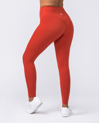 Ultra Aura Ankle Length Leggings - Crush Red-Leggings-XXS-112303CRSHRED-XXS-MNAPPRL27019-1-Muscle Nation