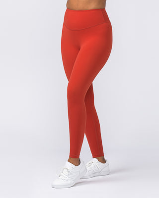 Ultra Aura Ankle Length Leggings - Crush Red-Leggings-XXS-112303CRSHRED-XXS-MNAPPRL27019-2-Muscle Nation
