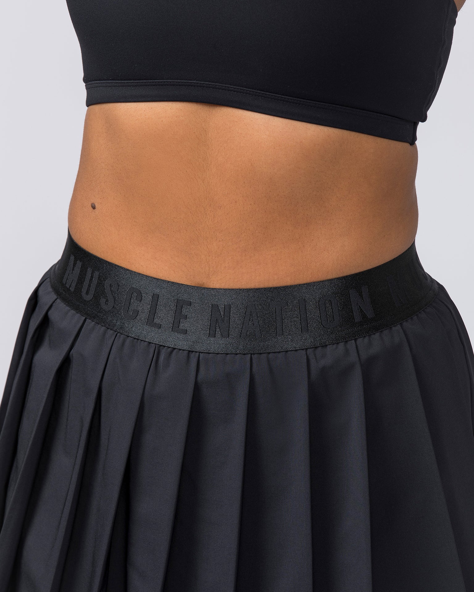 Essential Skort - Black-Skort-XXS-112317BLK-XXS-MNAPPRL26818-4-Muscle Nation