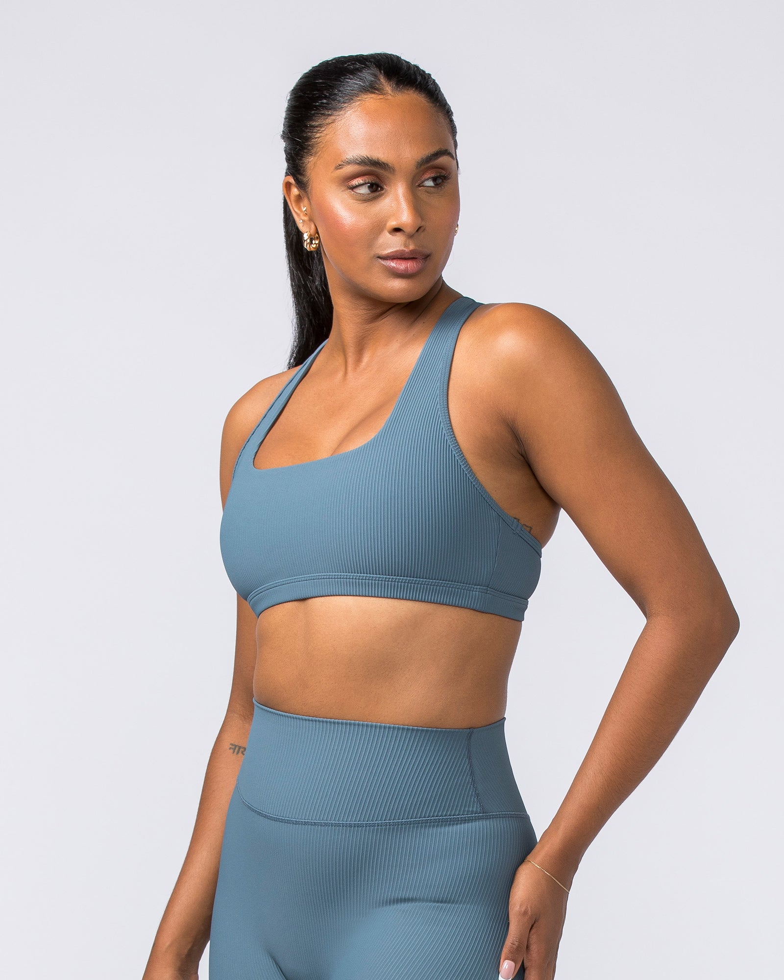 Flex Rib Bra - Tidepool