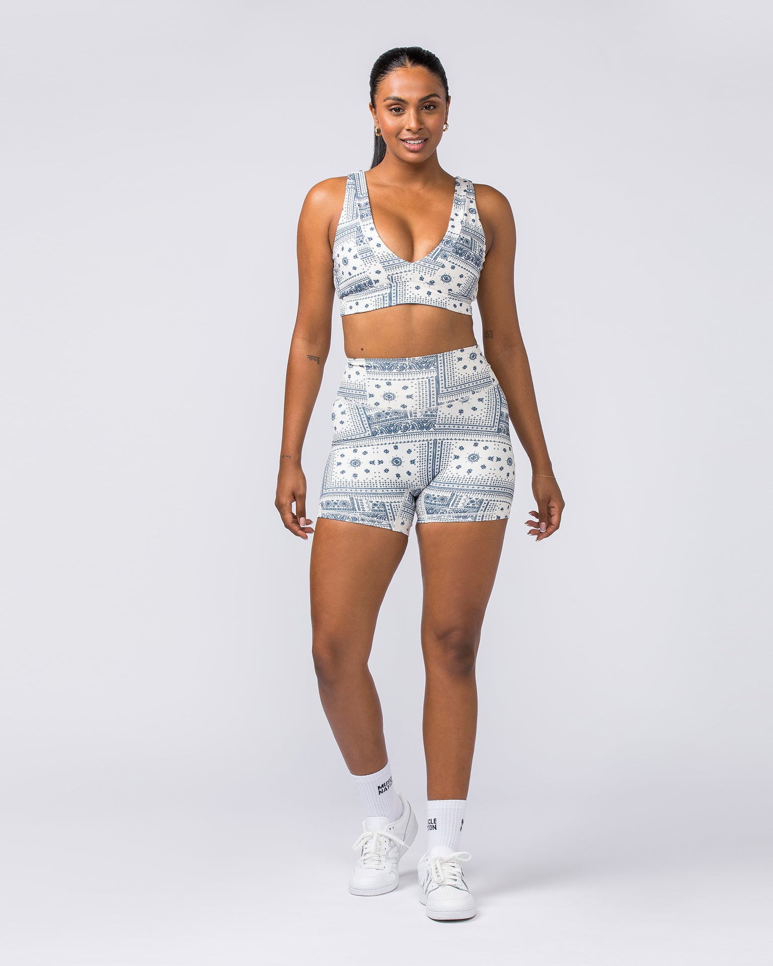 Serenity Bralette - Sahara Paisley Print-Bralettes-XXS-112310SAHAPAISL-XXS-MNAPPRL28534-6-Muscle Nation