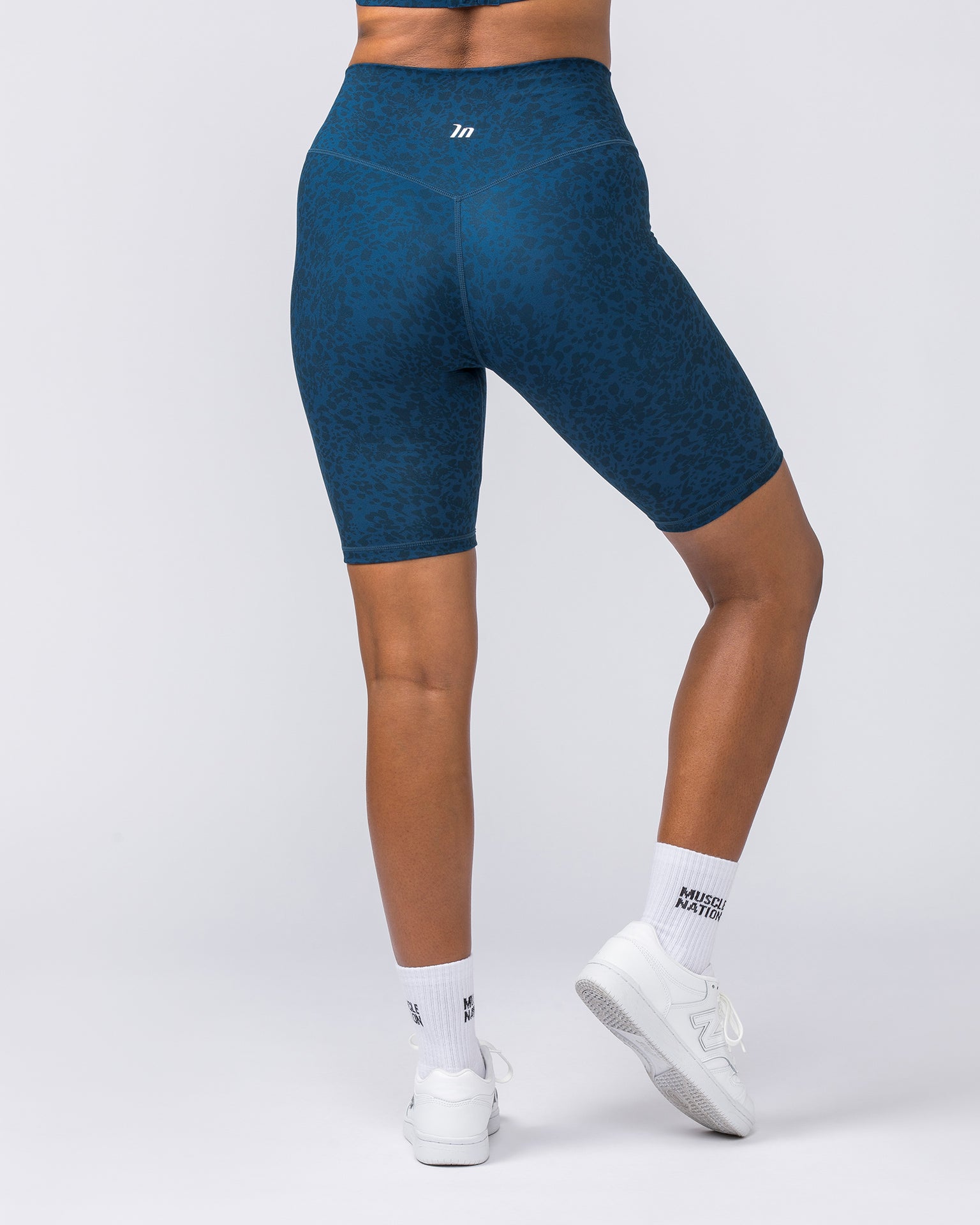 Zero Rise Everyday Referee Length Shorts - Pacific Abstract Print-Shorts-XXS-112306PACIFICAB-XXS-MNAPPRL26596-5-Muscle Nation