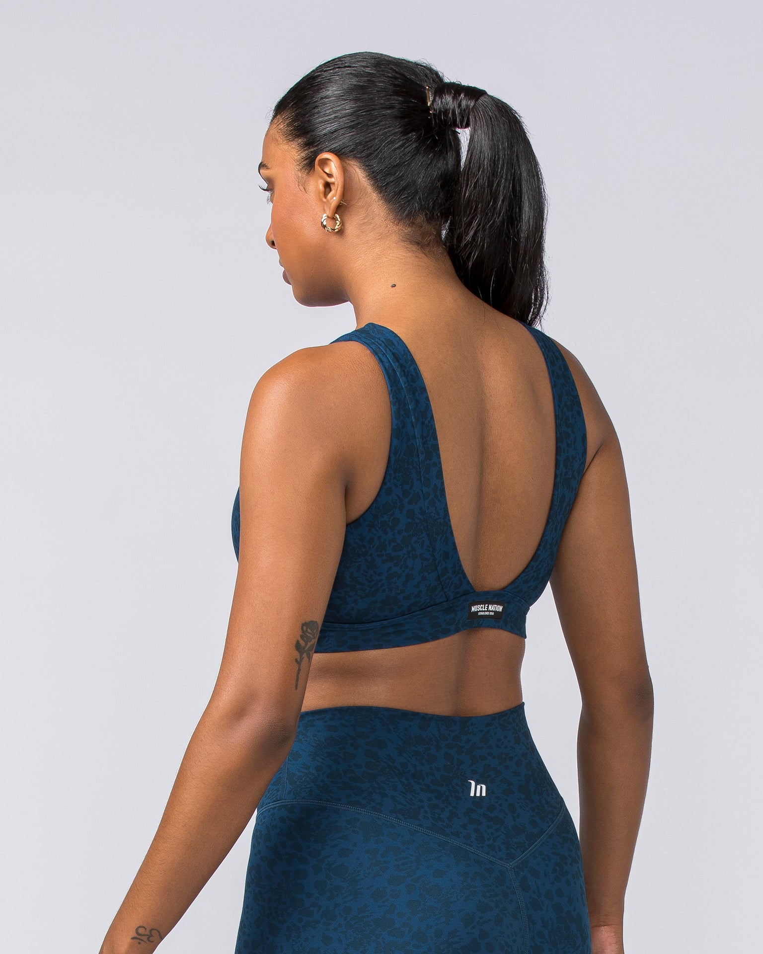 Serenity Bralette - Pacific Abstract Print-Bralettes-XXS-112310PACIFICAB-XXS-MNAPPRL28533-4-Muscle Nation