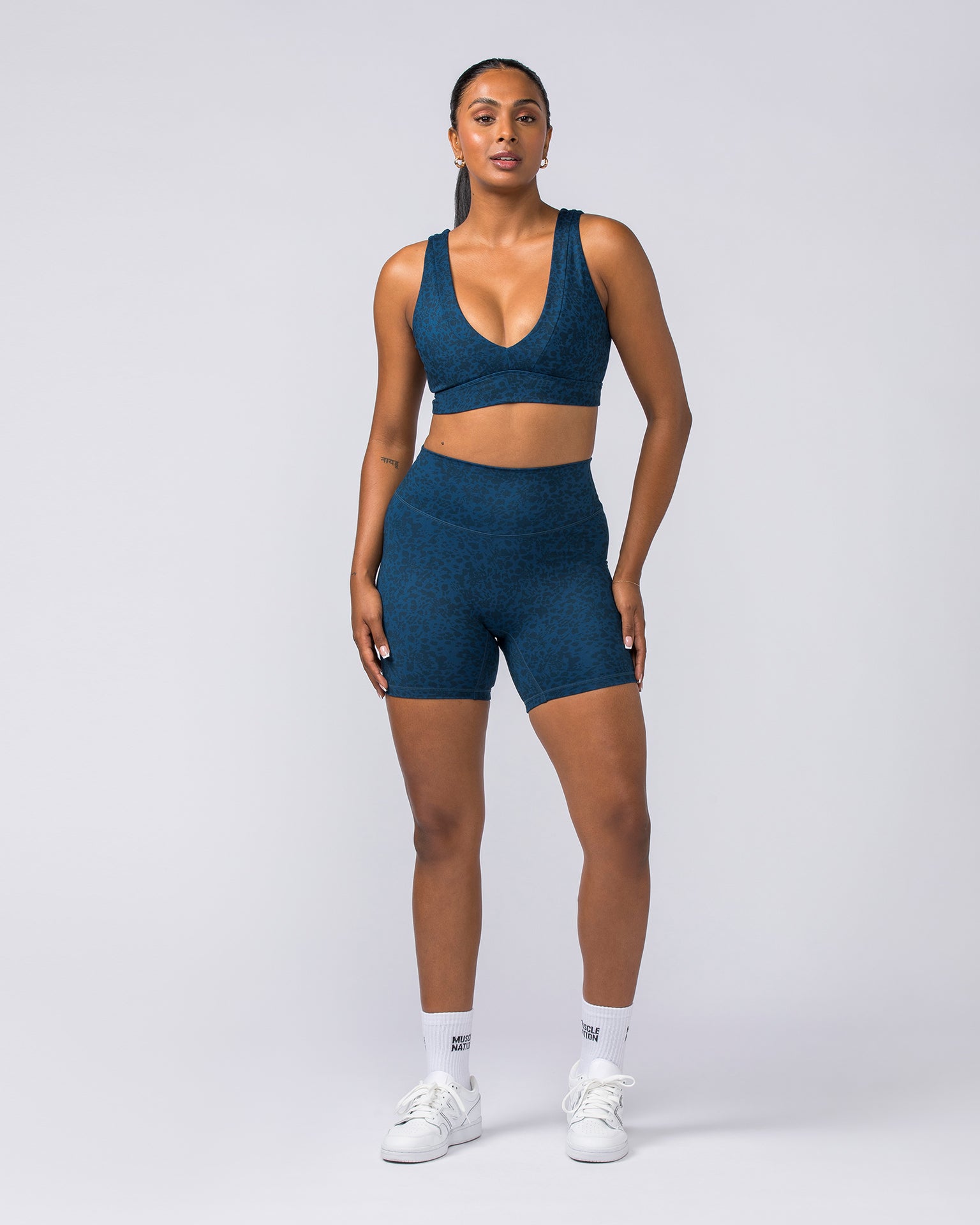 Serenity Bralette - Pacific Abstract Print-Bralettes-XXS-112310PACIFICAB-XXS-MNAPPRL28533-6-Muscle Nation