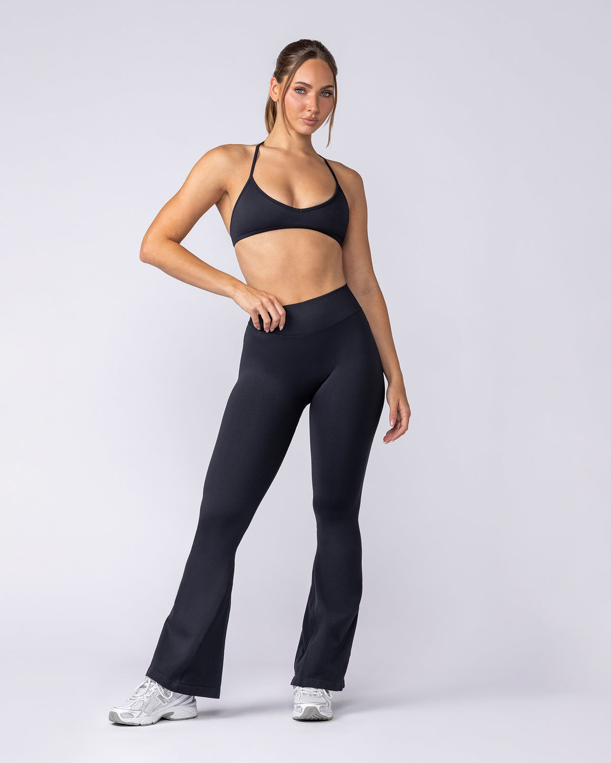 Micro Halter Seamless Bralette - Black