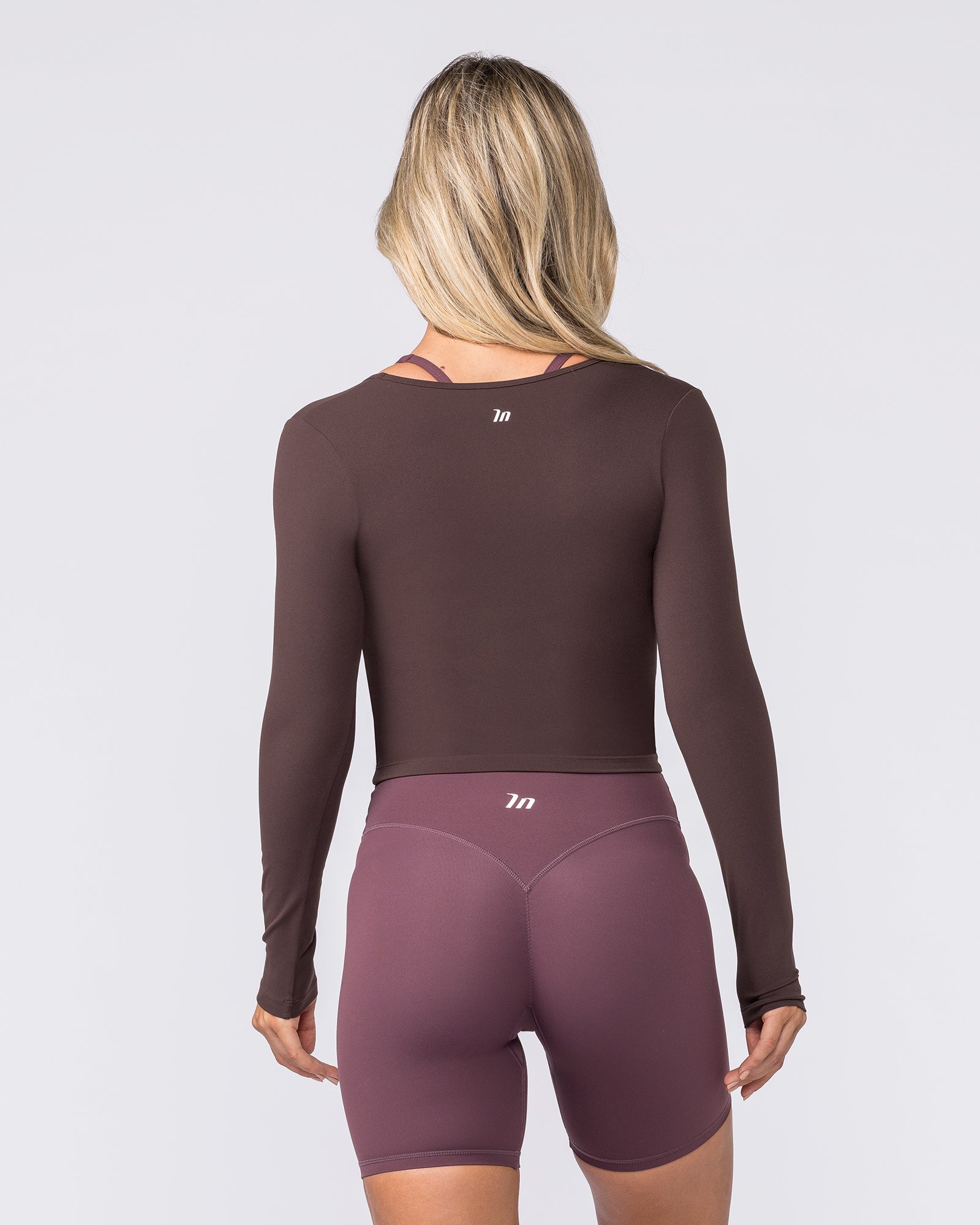 Base Long Sleeve Top - Cocoa-Tops-XXS-032609COCOA-XXS-MNAPPRL49156-4-Muscle Nation