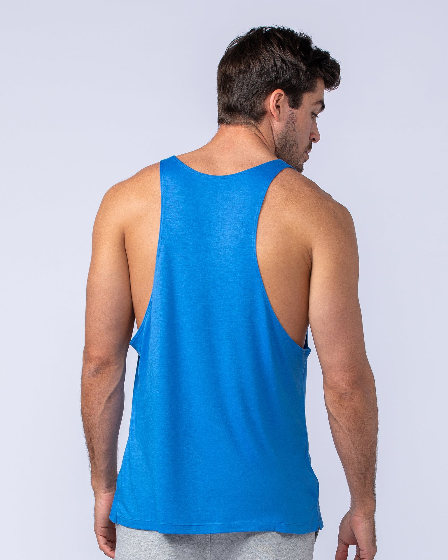 Core Training Tank - Azure Blue-Singlets & Tanks-S-112469AZRBLU-S-MNAPPRL34982-4-Muscle Nation
