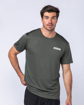 Relaxed Active Tee - Dark Khaki