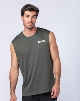 Relaxed Active Tank - Dark Khaki