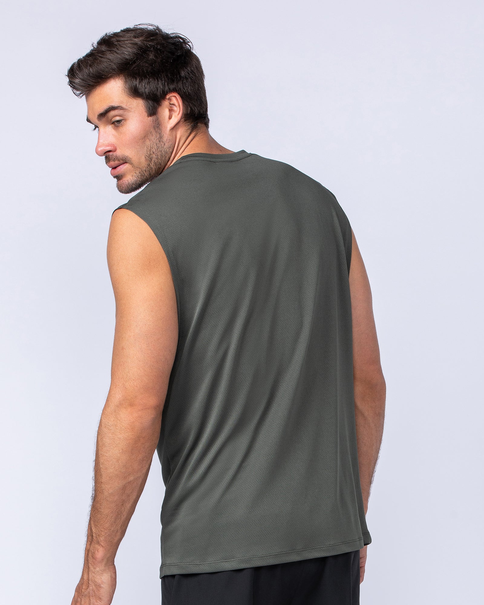 Relaxed Active Tank - Dark Khaki