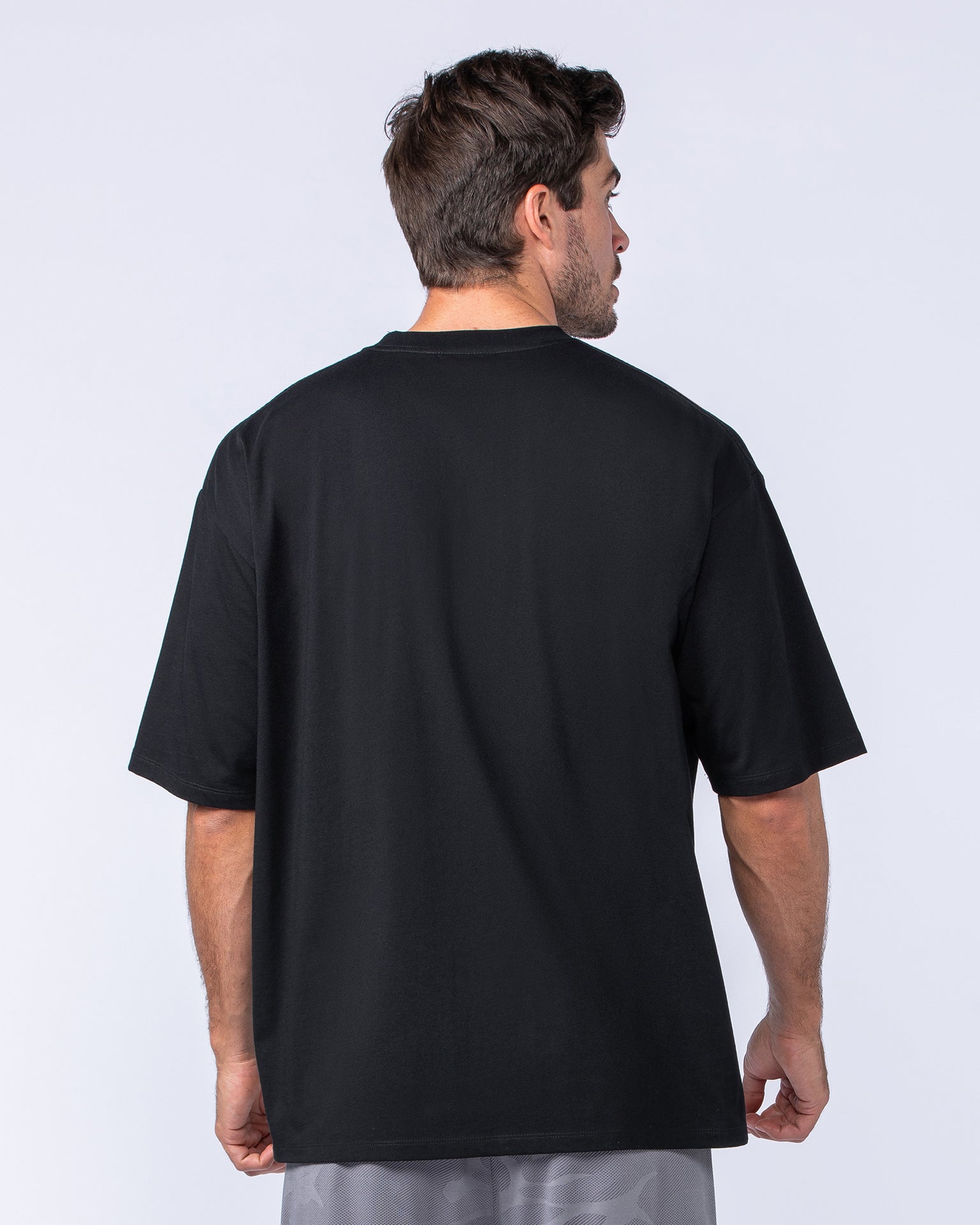 MN Varsity Oversized Tee - Black-T-Shirts-XS-1124213BLK-XS-MNAPPRL40834-5-Muscle Nation