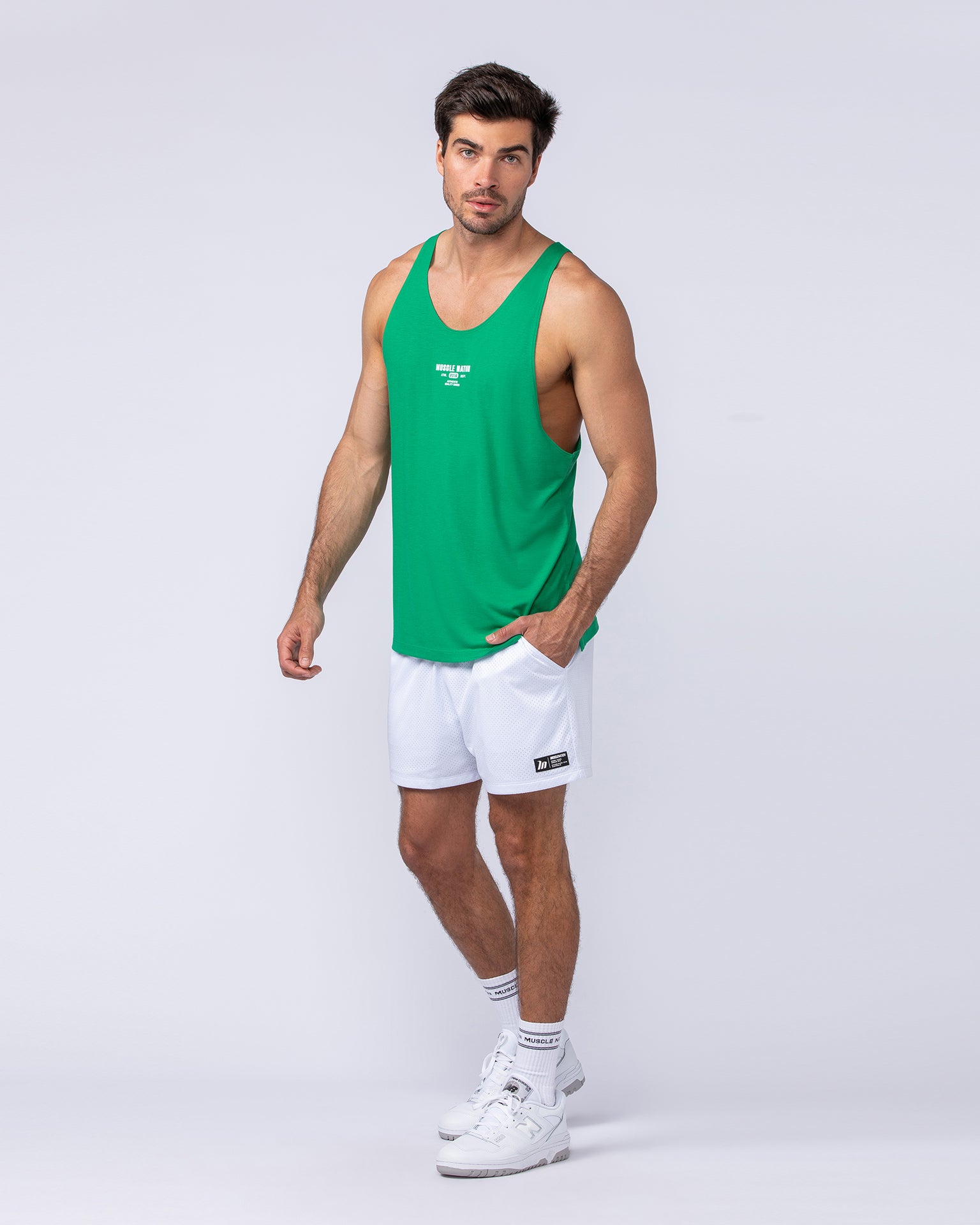 Core Training Tank - Clover-Singlets & Tanks-S-112469CLVR-S-MNAPPRL34968-6-Muscle Nation