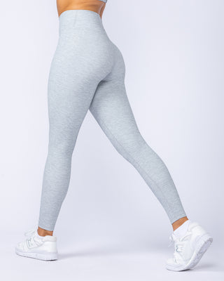Zero Rise Rib Ankle Length Leggings - Grey Marl-Leggings-XXS-112498GRYMRL-XXS-MNAPPRL34099-1-Muscle Nation