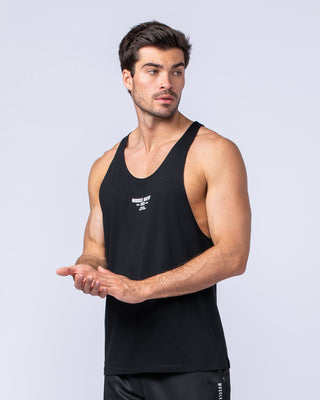 Core Training Tank - Black-Singlets & Tanks-S-112469BLK-S-MNAPPRL34975-2-Muscle Nation