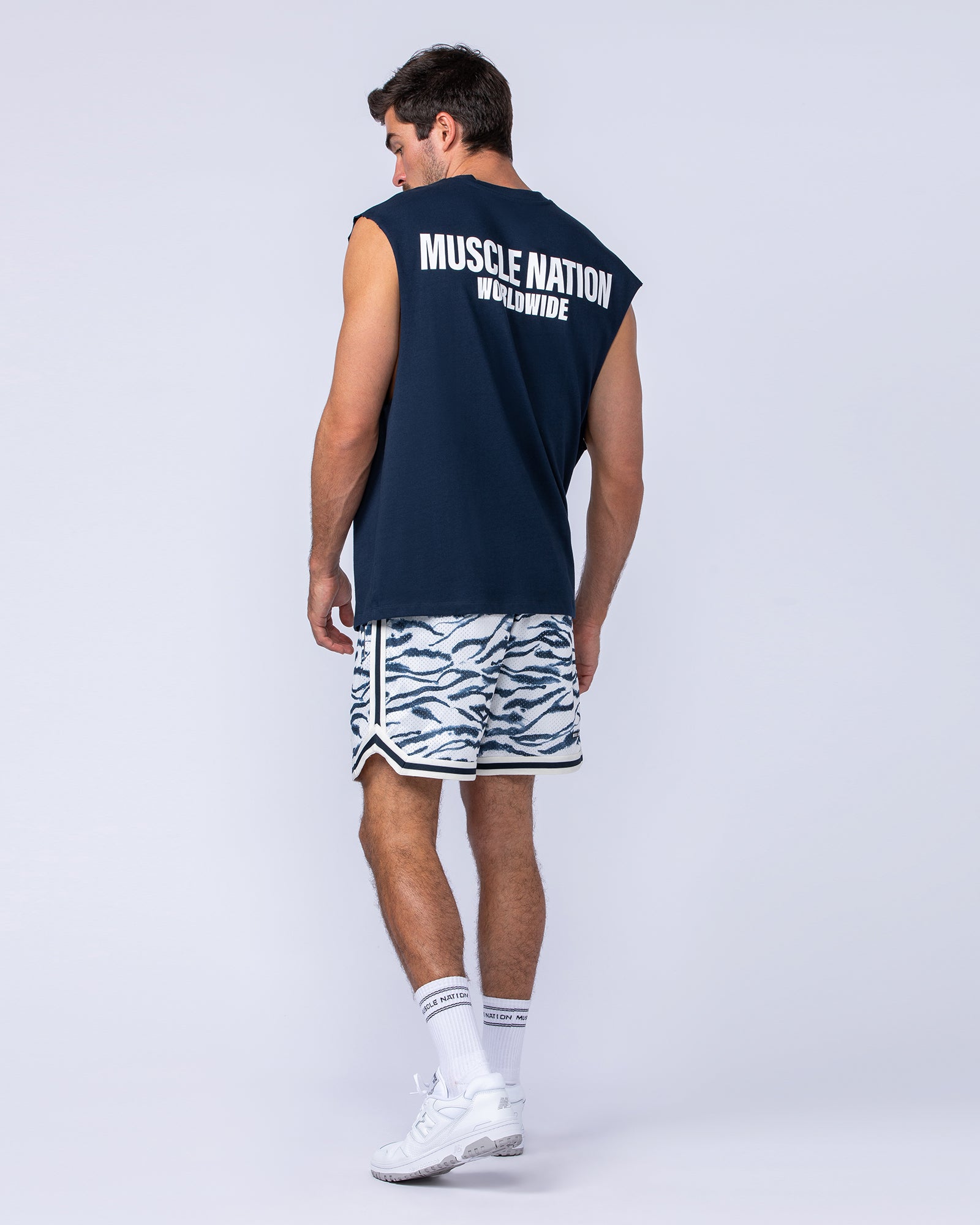 Worldwide Muscle Tank - Navy