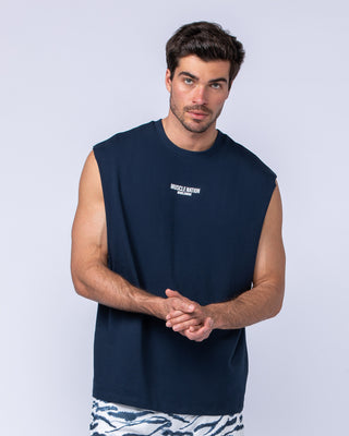 Worldwide Muscle Tank - Navy-Singlets & Tanks-S-082441NAVY-S-MNAPPRL34870-1-Muscle Nation