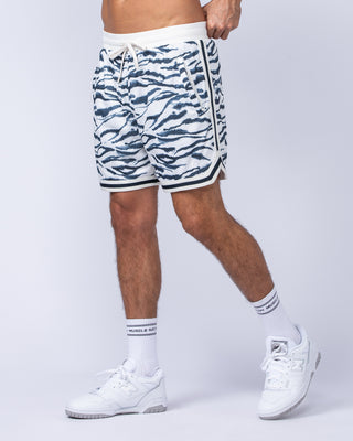 Fresh Basketball 5" Shorts - Zebra Print-Shorts-S-112434ZEBPRNT-S-MNAPPRL35648-2-Muscle Nation