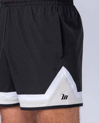 Player 4" Active Shorts - Black-Shorts-S-112429BLK-S-MNAPPRL35543-2-Muscle Nation