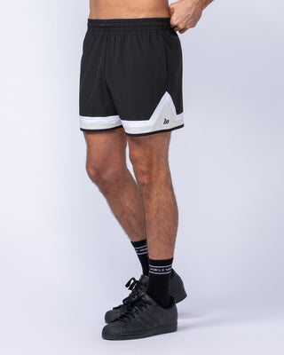 Player 4" Active Shorts - Black-Shorts-S-112429BLK-S-MNAPPRL35543-1-Muscle Nation