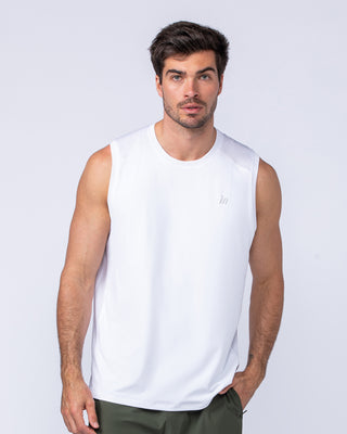 Ventilation Tank - White-Singlets & Tanks-S-062107WHT-S-MNAPPRL11650-2-Muscle Nation