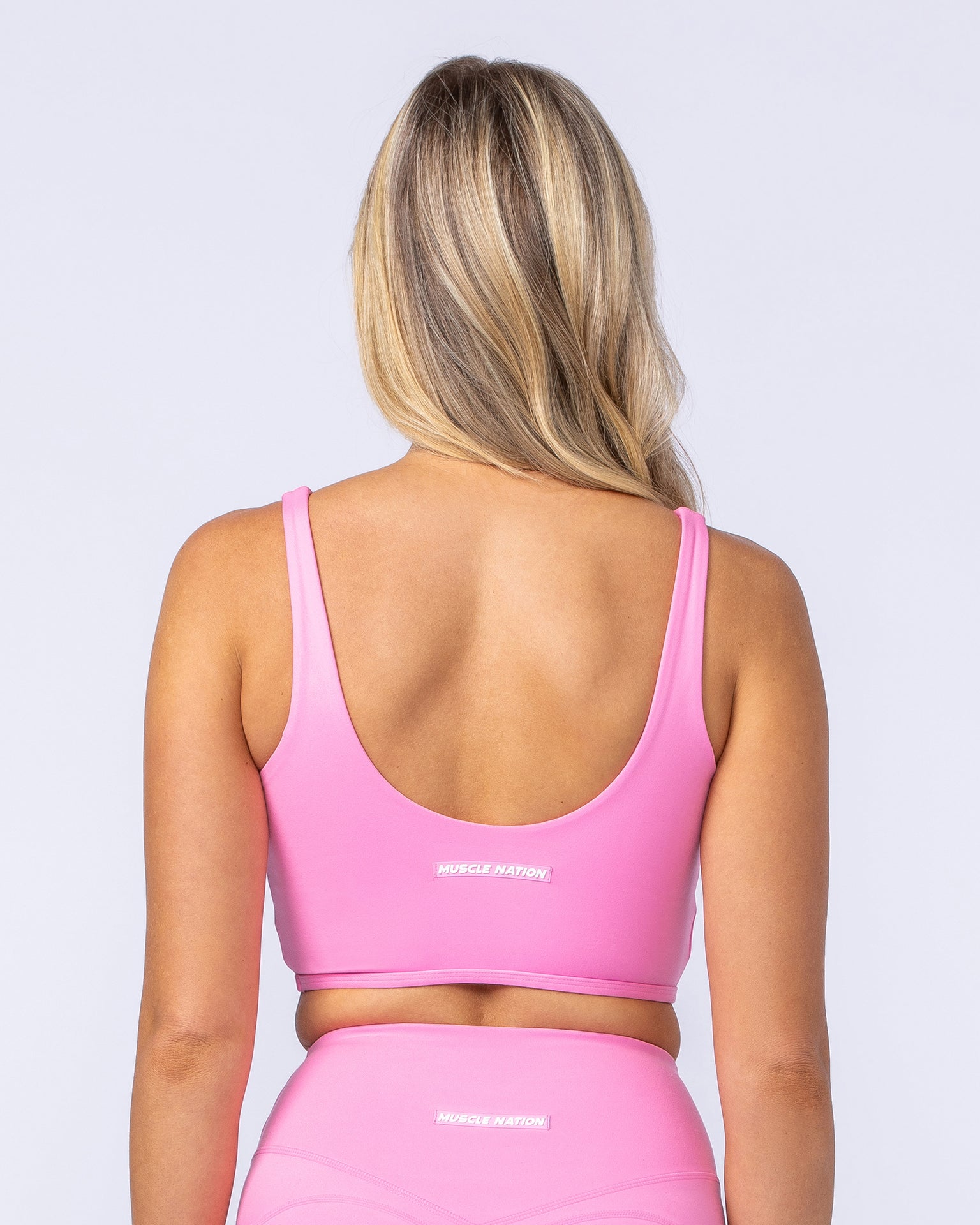Limitless Longline Bra - Hollywood Pink-Sports Bras-XXS-112401HWPNK-XXS-MNAPPRL32767-4-Muscle Nation