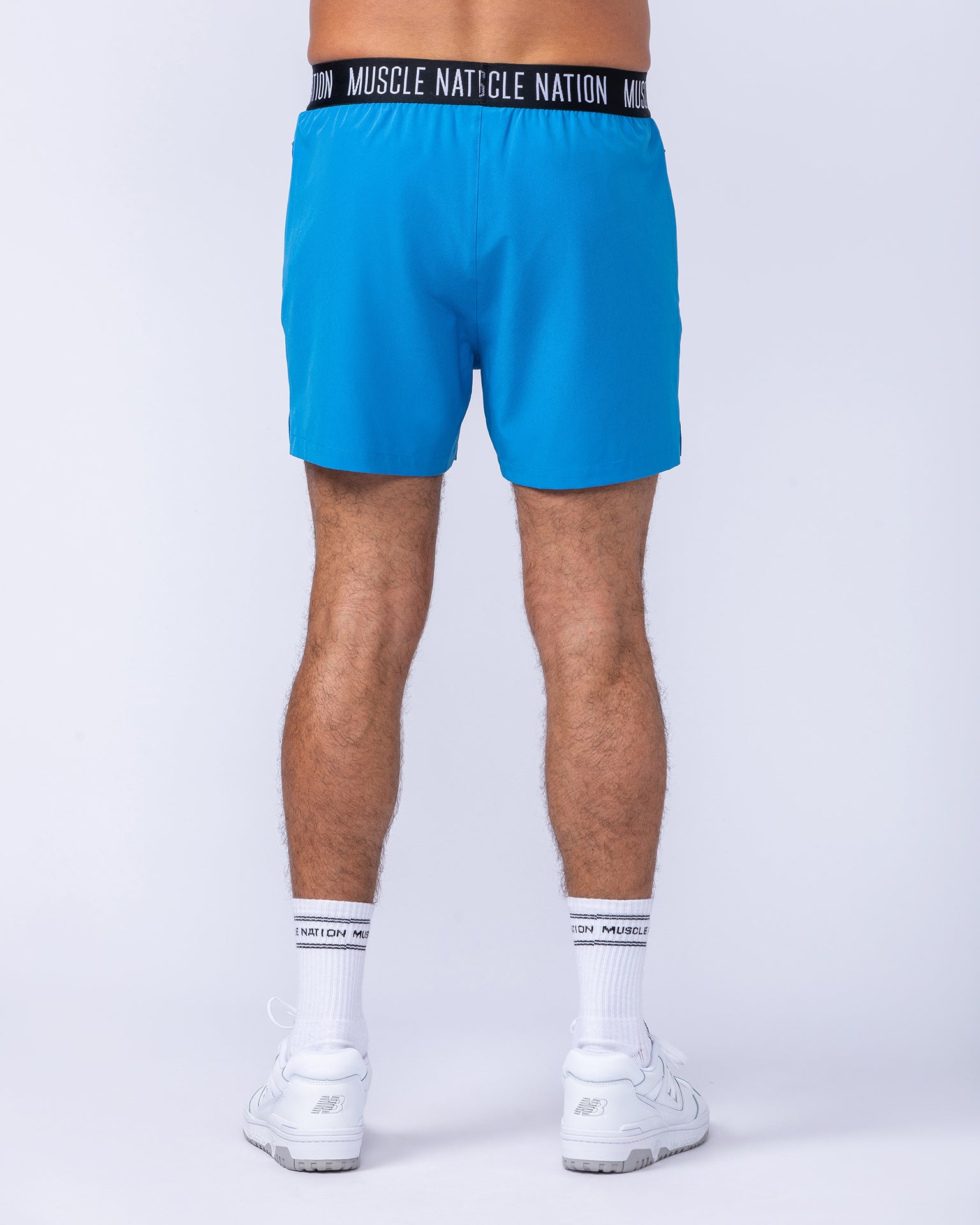 Level Up Training 4" Shorts - Azure Blue-Shorts-S-1124129AZRBLU-S-MNAPPRL35466-5-Muscle Nation
