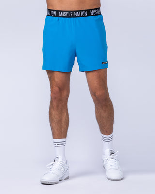 Level Up Training 4" Shorts - Azure Blue-Shorts-S-1124129AZRBLU-S-MNAPPRL35466-2-Muscle Nation